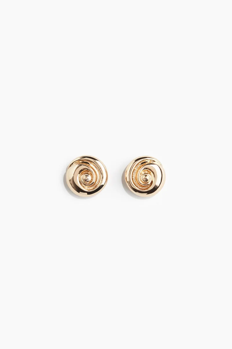 اتش اند ام Swirl-shaped earrings