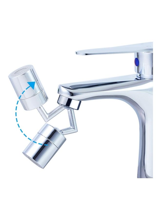 NIBEMINENT Anti-Splash Spout Filter Dual-Function Faucet Silver 22 x 39 28millimeter  - Image 2