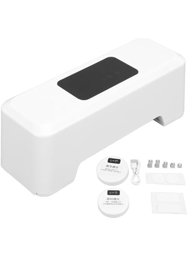 Automatic Sensor Toilet Flusher, 1800mAh Touchless Toilet Flush Kit High Sensitivity Touchless Toilet Flush System Water Saving USB Charging Automatic Flushing Kit for Toilet - Image 1