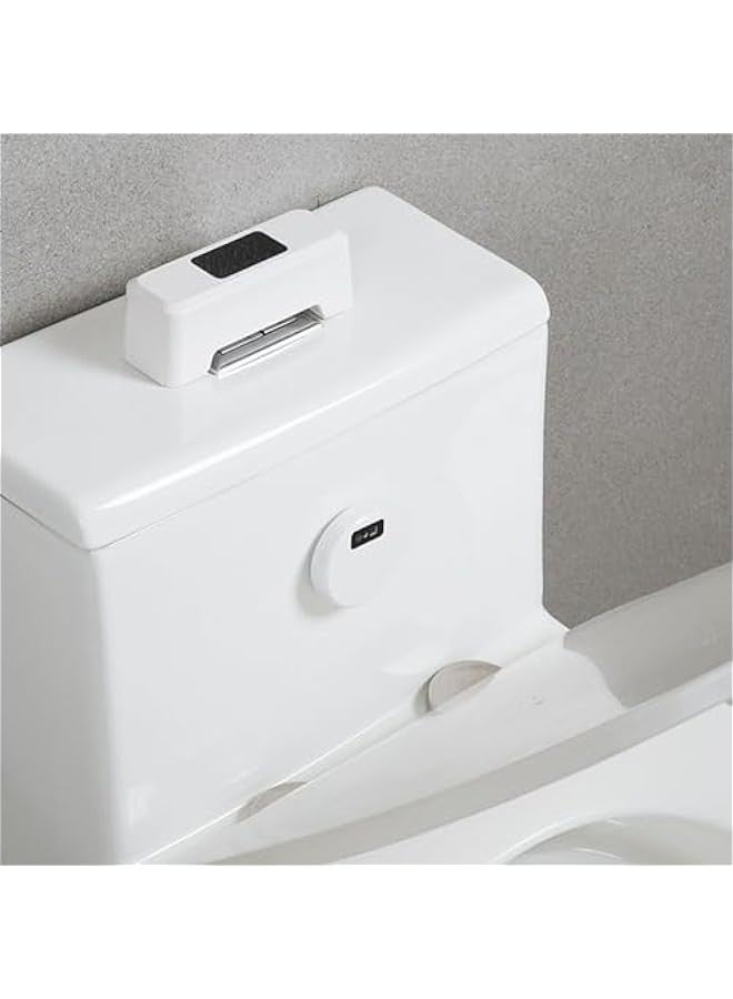Automatic Sensor Toilet Flusher, 1800mAh Touchless Toilet Flush Kit High Sensitivity Touchless Toilet Flush System Water Saving USB Charging Automatic Flushing Kit for Toilet - Image 3