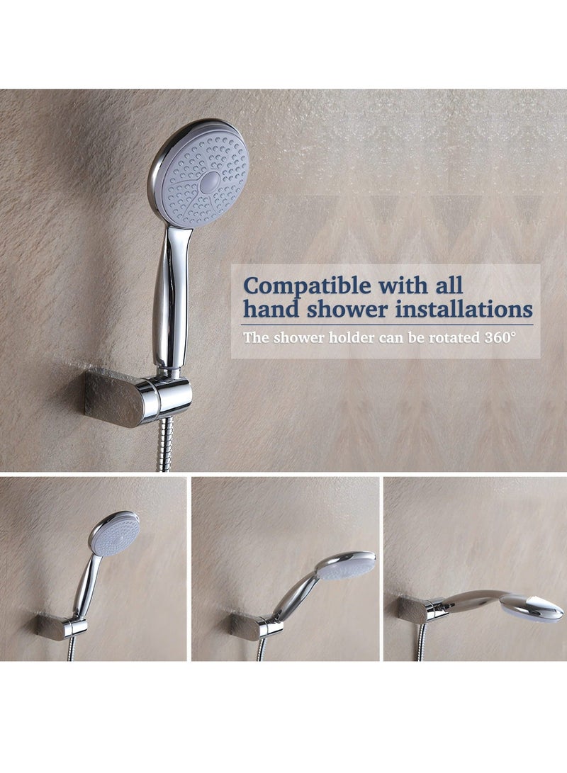 Y&D Shower Head Holder Bracket, Universal 360° Angle Adjustable Holder, Hower Wall Mount for Bathroom, Fixed Hand Held Hose - Image 4