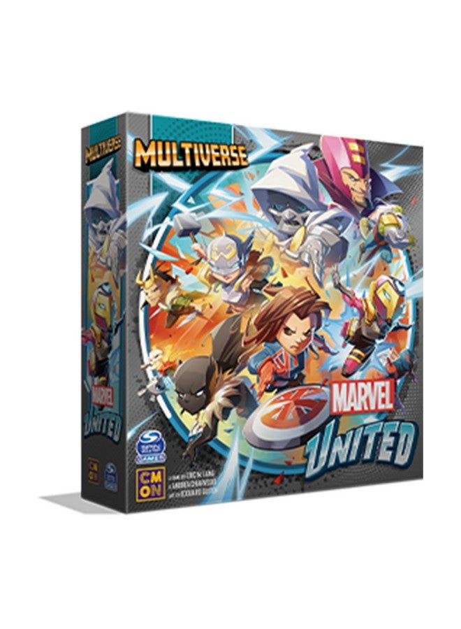 CMON Marvel United: Multiverse Core Box - Standalone Expansion with Highly Detailed Miniatures, Cooperative Superhero Board Game for Kids & Adults, Ages 14+, 1-5 Players, 45 Min Playtime, Made by CMON - Image 1