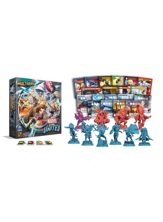 CMON Marvel United: Multiverse Core Box - Standalone Expansion with Highly Detailed Miniatures, Cooperative Superhero Board Game for Kids & Adults, Ages 14+, 1-5 Players, 45 Min Playtime, Made by CMON - Image 2