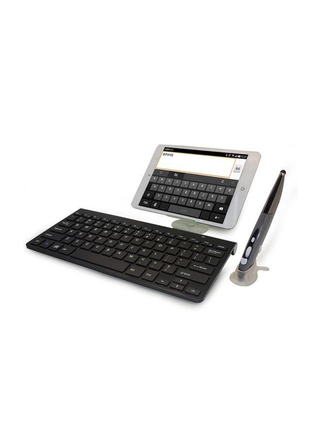 NIBEMINENT Bluetooth Pen Mouse And Keyboard Set With USB Receiver Black  - Image 5