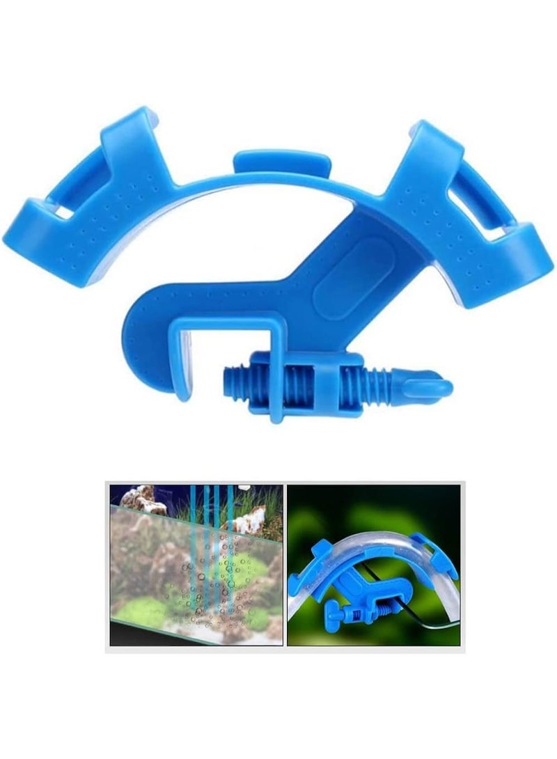Yee Pack of 2 Aquarium Hose Pipe Clamp, Adjustable Water Pipe Holder Clip Blue (YSL-101) - Image 2