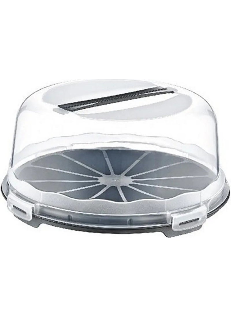 Boz House - Cake Pastry Storage Container, Locked Pyrex Carrying Jar 34CM Large Size - Image 1