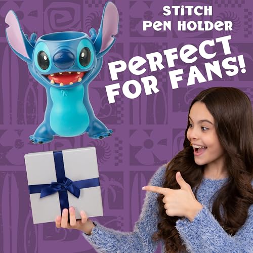 Disney Stitch 3D Pen Holder for Desk, Cute Pencil Holder Desk Organizer for Office, Home Storage Box, Secret Santa Gifts - Image 4