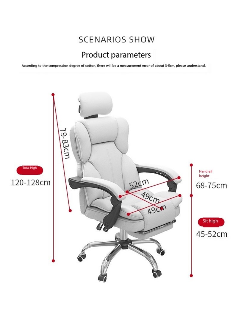 LIMOS - Gaming Office Chair High Back Ergonomic Desk Computer Chair with Lumbar Support Retractable Footrest Adjustable Swivel and Arm-Rest - Image 1