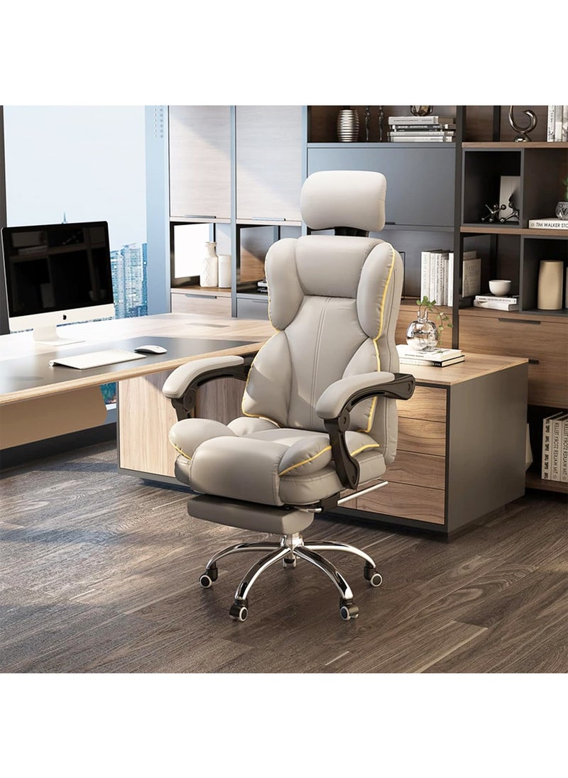 LIMOS - Gaming Office Chair High Back Ergonomic Desk Computer Chair with Lumbar Support Retractable Footrest Adjustable Swivel and Arm-Rest - Image 1