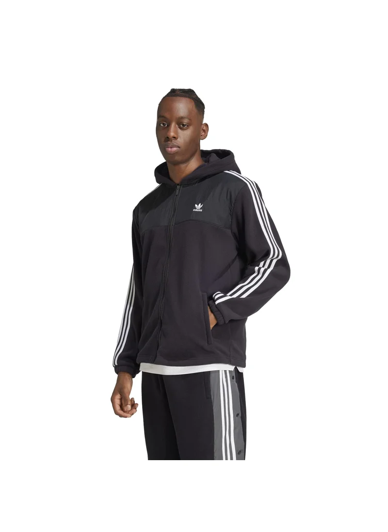 Adidas adidas Fleece hoodie Black Originals Men SWEATSHIRTS