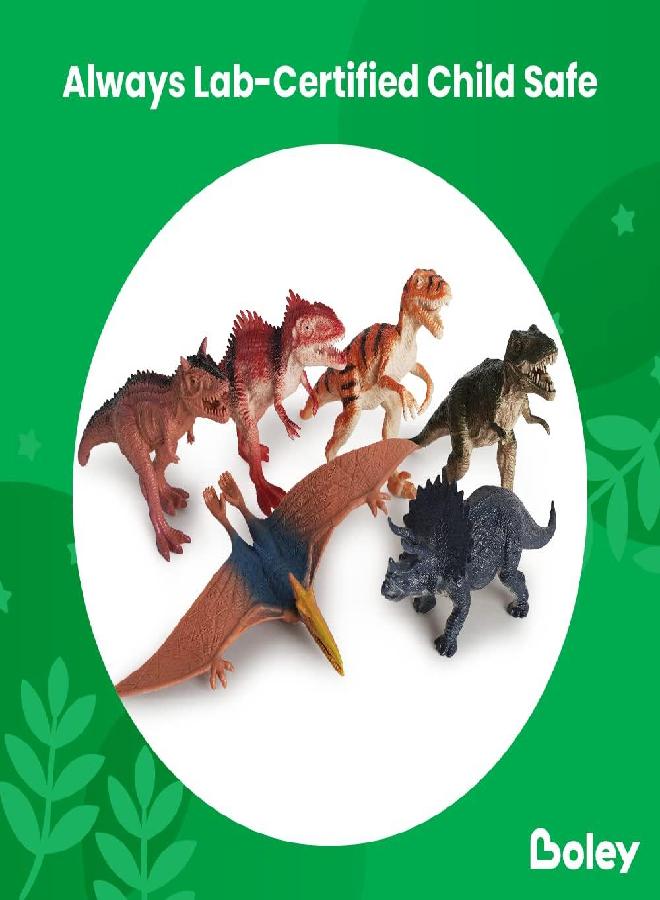 BOLEY Boley Interactive Dinosaur, Bedroom Decor, Sound Poster | Educational Learning Chart for Dinosaur Names and Roars | 6 Dino Figures Toys Included | for Kids Ages 3 and Up - Image 4