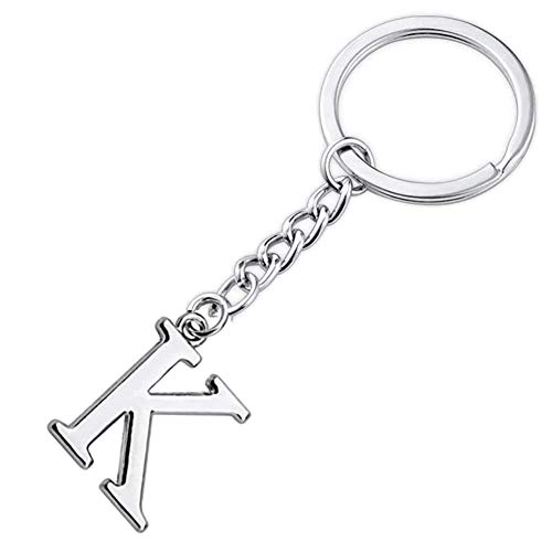 Finrray Initial Letter Keychain Alphabet Key Rings Stainless Steel Letter Charm Keychain for Women (Letter K) - Image 4
