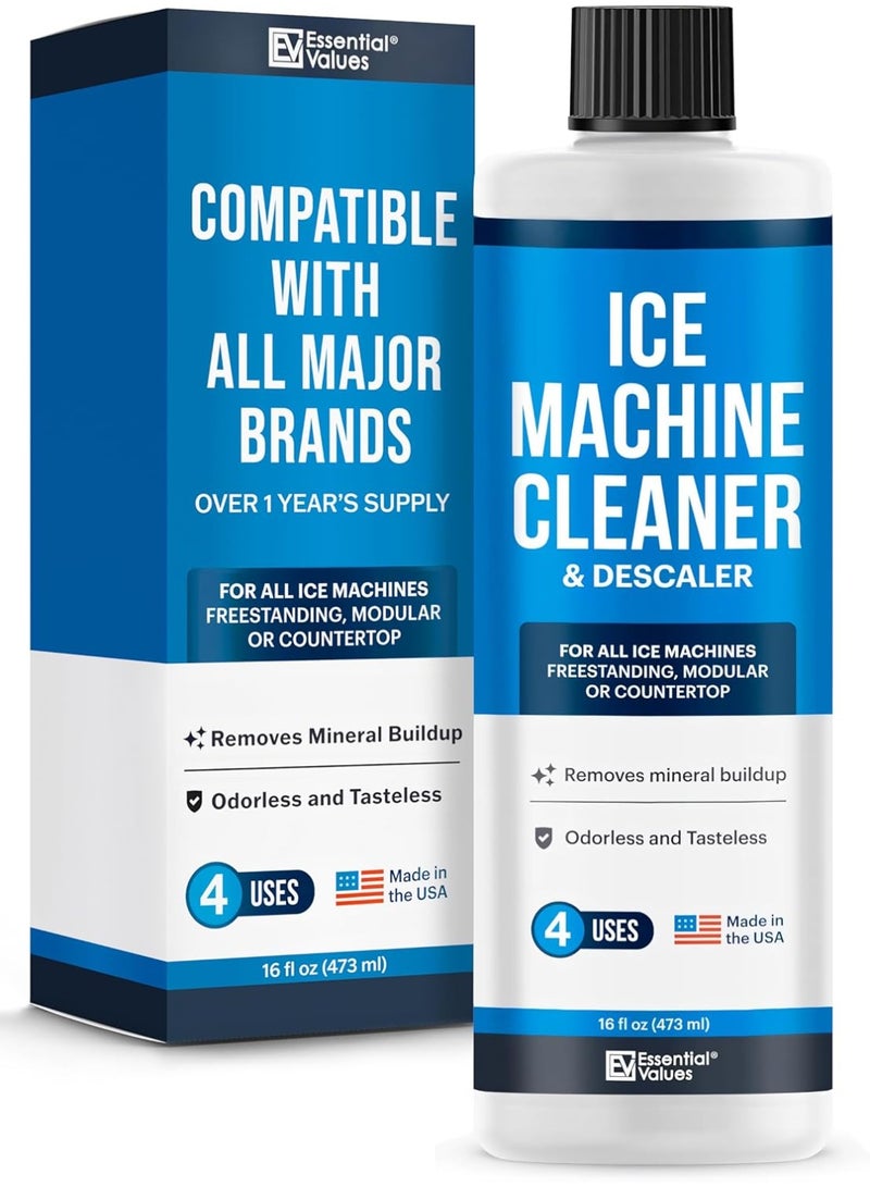 Ice Machine Cleaner and Descaler 16 fl oz Descaler | Ice Maker Cleaner Compatible with All Major Brands (Scotsman, KitchenAid, Affresh, Opal, Manitowoc)