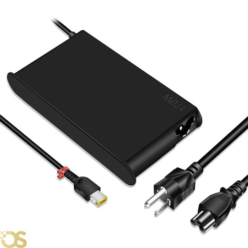 OS Laptop charger compatible with Lenovo with a power of 170 W with USB, suitable for compatible devices with the same standard specifications, includes the adapter and AC power cable, safe, fast, and stable charging, with a 1-month warranty from OS STORE. - Image 2