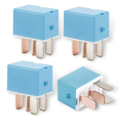 MOXRUQ 4 PCS 4 Pin AC Relays, 90987-02027 90080-87026 12V Air Conditioning Relay, Multipurpose Car Relay Accessories, Compatible with Tacoma Tundra Coralla Camry Prius RX350 IS300 GX460 - Image 1