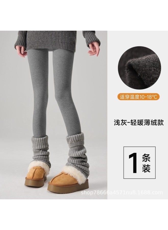 Dark Gray Pantyhose Women's Spring, Autumn And Winter Velvet Stockings Multi-size Pressure Slimming Look Black Vertical Pattern Leggings