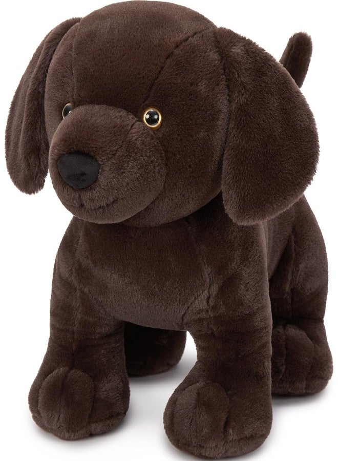 MaoGoLan ماو غولان 24" دمية محشوة على شكل لابرادور شوكولاتة عملاقة، كلب لابرادور كبير لطيف وناعم، وسادة محشوة على شكل جرو لعشاق الجراء، الأطفال، البالغين - Image 1