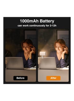 KASTWAVE Video Conference Lighting Panel, Ring Light for Monitor Clip On, Zoom Call Lighting, Self Broadcasting and Live Streaming Rechargeable for Computer Laptop, Photography, Vlogging  - Image 3