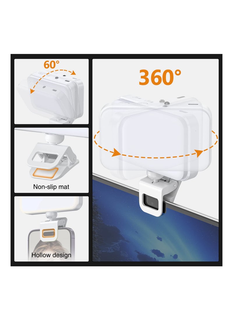 KASTWAVE - Video Conference Lighting Panel, Ring Light for Monitor Clip On, Zoom Call Lighting, Self Broadcasting and Live Streaming Rechargeable for Computer Laptop, Photography, Vlogging - Image 1