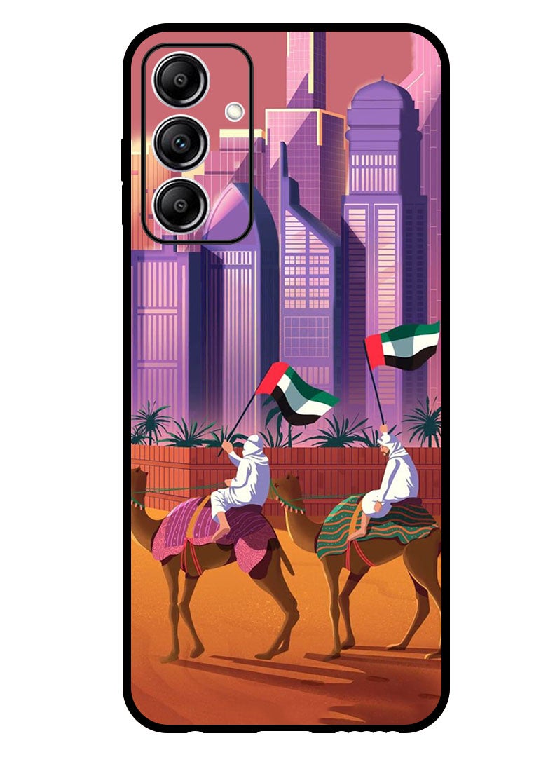 Theodor Protective Case Anti Scratch Shock Proof Bumper Cover For Samsung Galaxy A15 5G Camel Uae Flag - Image 1