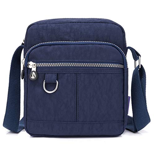 KARRESLY Casual Nylon Purse Handbag Crossbody Bag Waterproof Shoulder Bag for Women (Dark blue) - Image 1