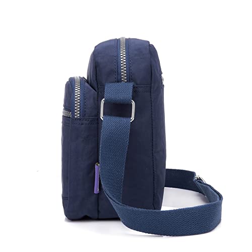 KARRESLY Casual Nylon Purse Handbag Crossbody Bag Waterproof Shoulder Bag for Women (Dark blue) - Image 2