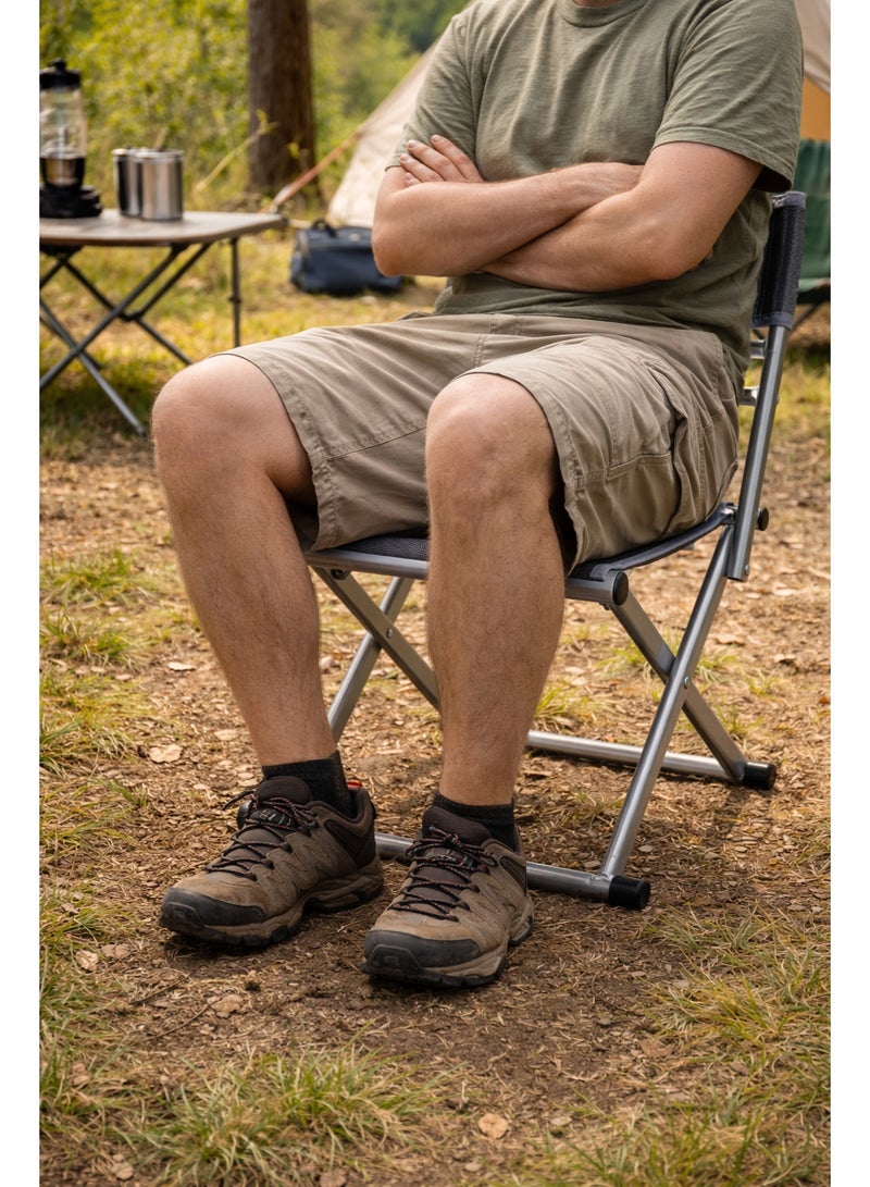 Panvil Compact Folding Chair with Reinforced Steel Frame – Portable Lightweight Seating with Durable Woven Fabric for Indoor & Outdoor Use - Image 3