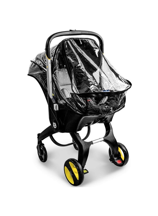 Vaxaape Car Seat Rain Cover,Food Grade EVA,Universal Baby Stroller Accessory for Infant Car Seat Stroller,Waterproof, Windproof Protection,Protect from Dust Snow - Image 1