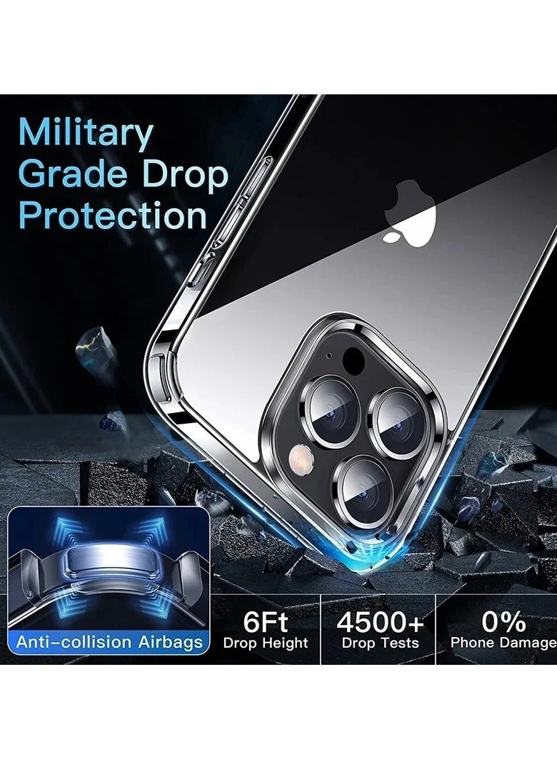 Raxoom iPhone 15 Pro Max Case 6.7 Inch  Anti-Drop iPhone 15 Pro Max Cover Transparent, Slim Crystal, Full Coverage Lens Protection,Clear - Image 5
