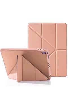 Case for iPad Air 5 2022 and iPad Air 4 2020 10.9 Inch with Pencil Holder, 5-in-1 Multiple Viewing Angles, Auto Sleep/Wake, Soft Flexible Back, Pencil 2 Charging Function rosegold