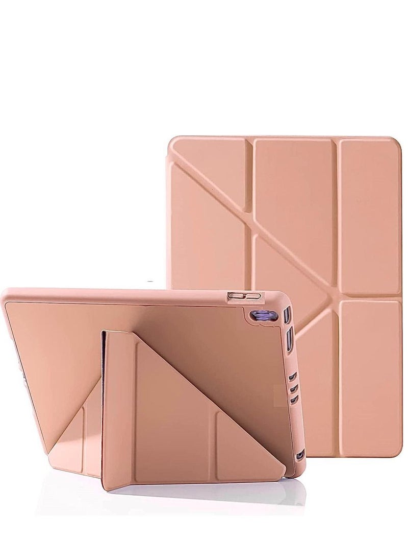 Generic - Case for iPad Air 5 2022 and iPad Air 4 2020 10.9 Inch with Pencil Holder, 5-in-1 Multiple Viewing Angles, Auto Sleep/Wake, Soft Flexible Back, Pencil 2 Charging Function rosegold - Image 1