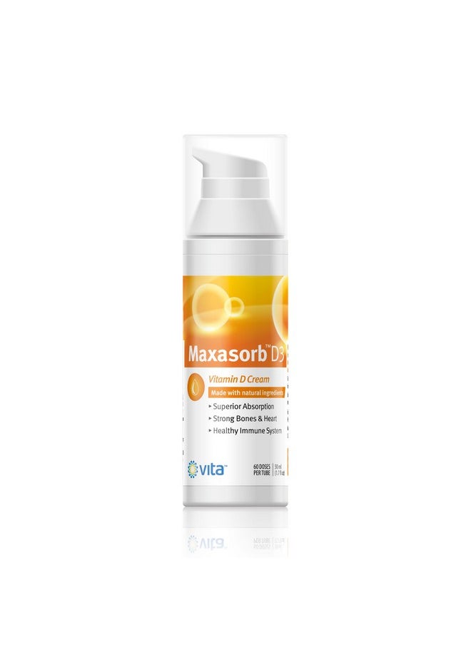 Vita Sciences - Vitamin D3 Cream; Psoriasis Sufferers Rejoice; Vitamin D Cream For Itchy Flaky Or Scaly Skin. Safe Topical Cream For Healthy Skin; Paraben Free All Natural; Maximum Absorption; Vitamin D Lotion - Image 1