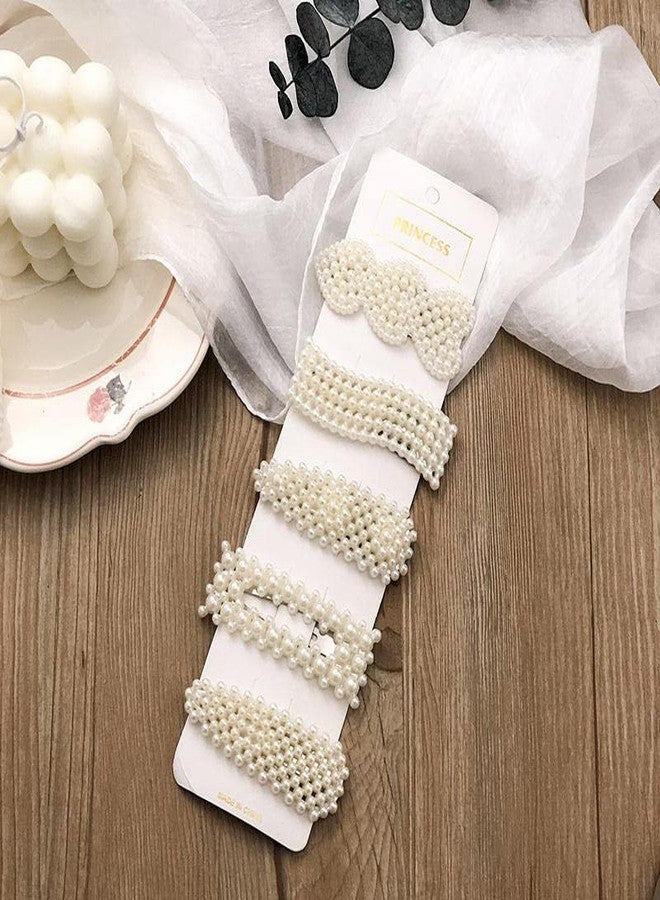 صن بيرد مشابك شعر كبيرة من اللؤلؤ من صن بيرد، دبابيس شعر، مشابك شعر للنساء والفتيات، مشابك شعر أنيقة من اللؤلؤ، مجموعة مشابك شعر نسائية، مشابك شعر على الطراز الكوري (عبوة من 12 قطعة + دبوس شعر أبيض من اللؤلؤ مجاناً) - Image 3