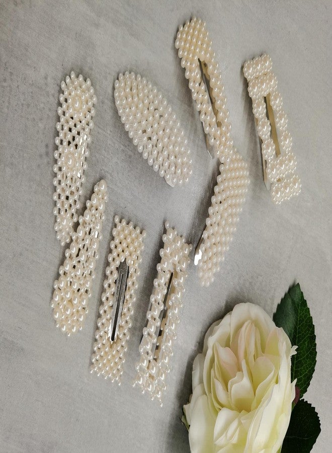 صن بيرد مشابك شعر كبيرة من اللؤلؤ من صن بيرد، دبابيس شعر، مشابك شعر للنساء والفتيات، مشابك شعر أنيقة من اللؤلؤ، مجموعة مشابك شعر نسائية، مشابك شعر على الطراز الكوري (عبوة من 12 قطعة + دبوس شعر أبيض من اللؤلؤ مجاناً) - Image 4