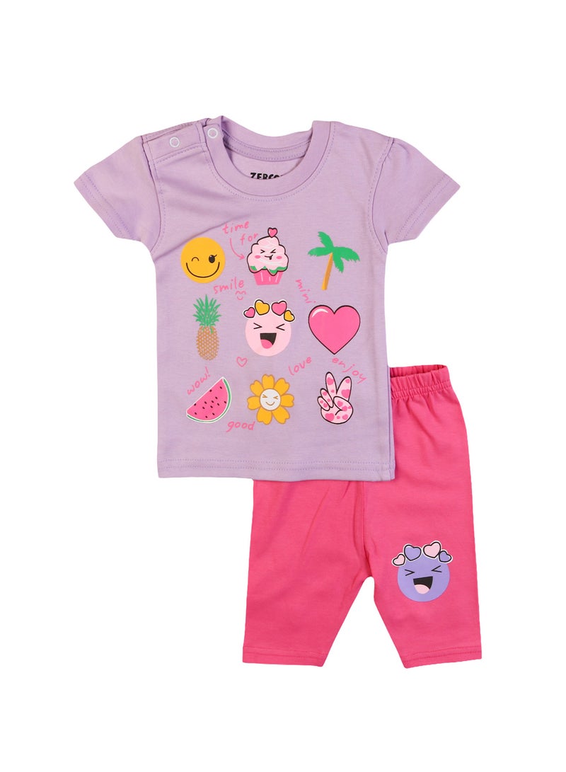 Zercon Summer Pajama Set for Newborn Babies 6260 - Image 1