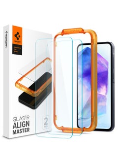 Spigen GLAStR Align Master Tempered Glass for Samsung Galaxy A55 5G Screen Protector 2 PACK  - Image 1