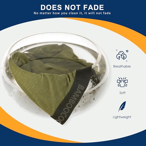 BAMBOO COOL سروال داخلي رجالي من BAMBOO COOL بوكسر تنفس مع فتحة، سروال داخلي خفيف الوزن يمتص الرطوبة - Image 4