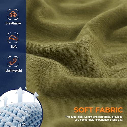 BAMBOO COOL سروال داخلي رجالي من BAMBOO COOL بوكسر تنفس مع فتحة، سروال داخلي خفيف الوزن يمتص الرطوبة - Image 2