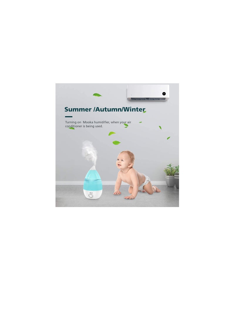 Electric steam diffuser, 2.6 liter capacity, with night light, 220 volts + Alaa Shop bag  - Image 3
