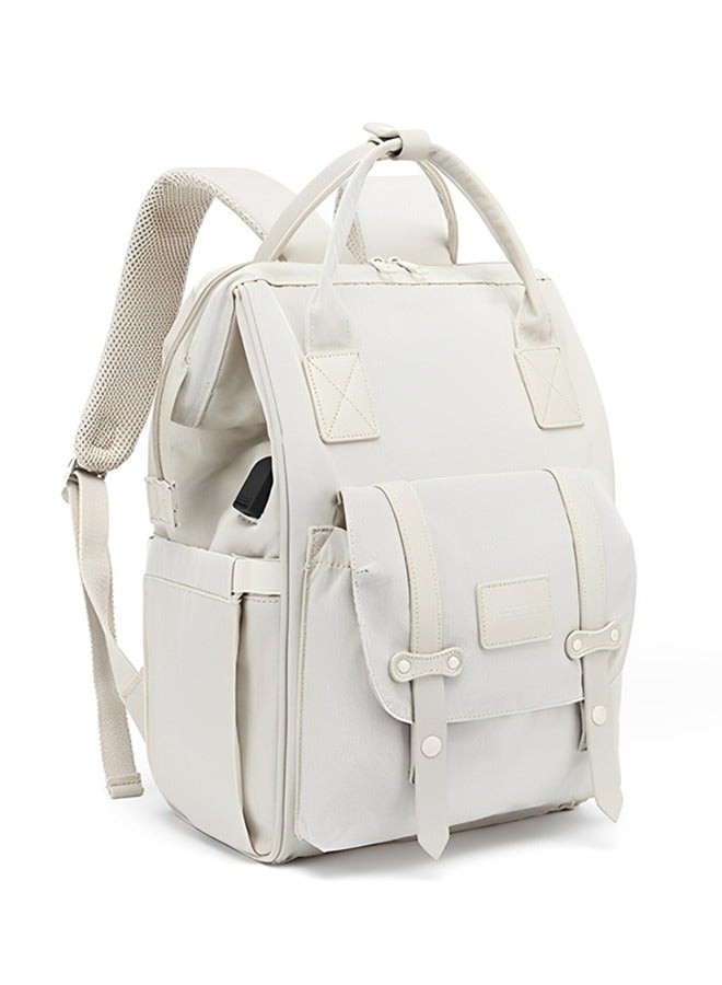 Beauenty Diaper Bag Backpack,Large Capacity Baby Diaper Bag,Multi Function Waterproof Diaper Changing Bag with USB Charge Port,Portable Mom Bag,Baby Essentials Travel Tote for Newborn Mother/Father - Image 1