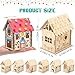DoubleFill 24 Pcs Wood Gingerbread House Craft Kit for Kids DIY Wooden Christmas Birdhouse Craft Kits Holiday Village Houses Make a Gingerbread Wooden House for Xmas Party Game Craft Supplies - Image 4