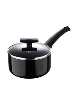 BERGNER SHINE 7PCS COOKWARE SET, PRESSED ALUMINUM COOKING SET, MARBLE+ NON-STICK COATING COOKWARE, INDUCTION BOTTOM COOKING POT SET, SUITABLE FOR ALL STOVES, BLACK COLOR, BG34660BK  - Image 3