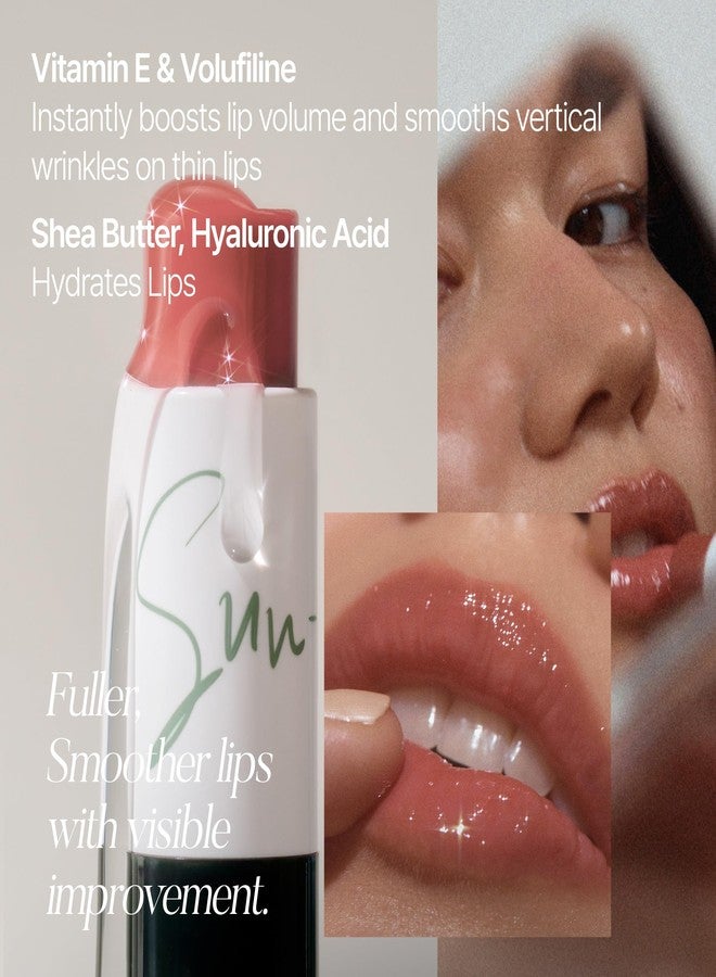 shaishaishai SUN-KISSED Plump Tinted Lip Balm, Lip Plumper, 70% Skincare Ingredients Providing Deep Hydration to Cracked & Chapped Lips, Lightweight Buildable High Gloss Finish, 10 Morning Burgundy - Image 3