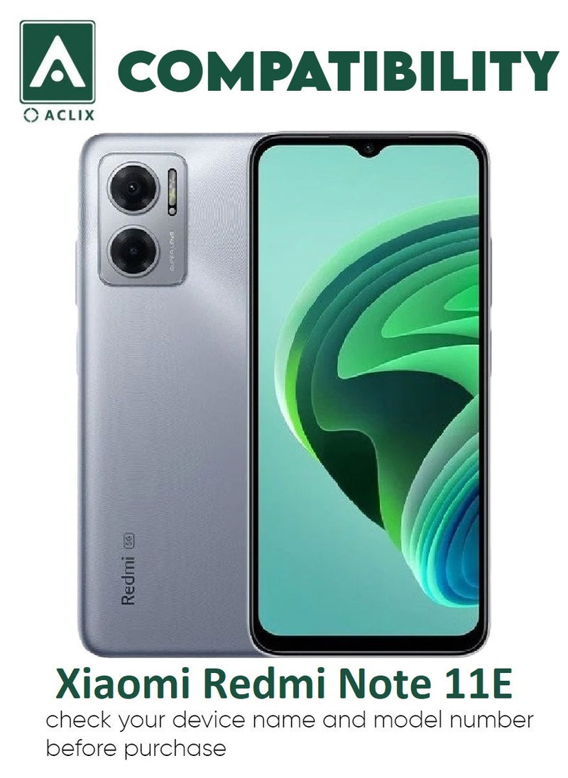 ACLIX 4 Pieces Antistatic ESD Dustproof Premium Quality High Definition Tempered Glass Screen Protector Designed For Xiaomi Redmi Note 11E - Image 3