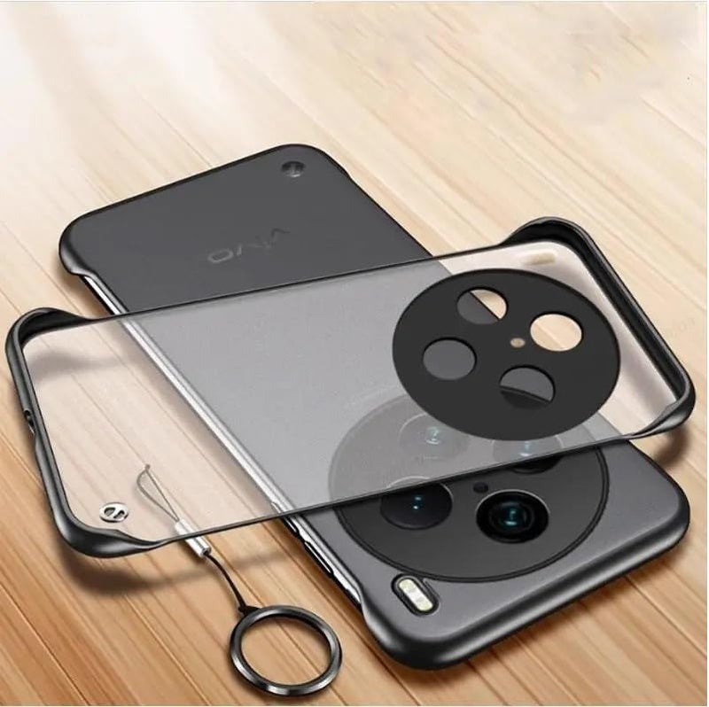 REALCASE Vivo X100 Pro 5G Back Cover Case | Stylish Frameless Matte Hard Back Skin | Soft TPU Shock Proof Bumper Back Cover for Vivo X100 Pro 5G (Black) - Image 1