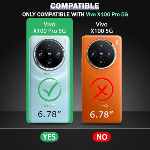 REALCASE Vivo X100 Pro 5G Back Cover Case | Stylish Frameless Matte Hard Back Skin | Soft TPU Shock Proof Bumper Back Cover for Vivo X100 Pro 5G (Black) - Image 2