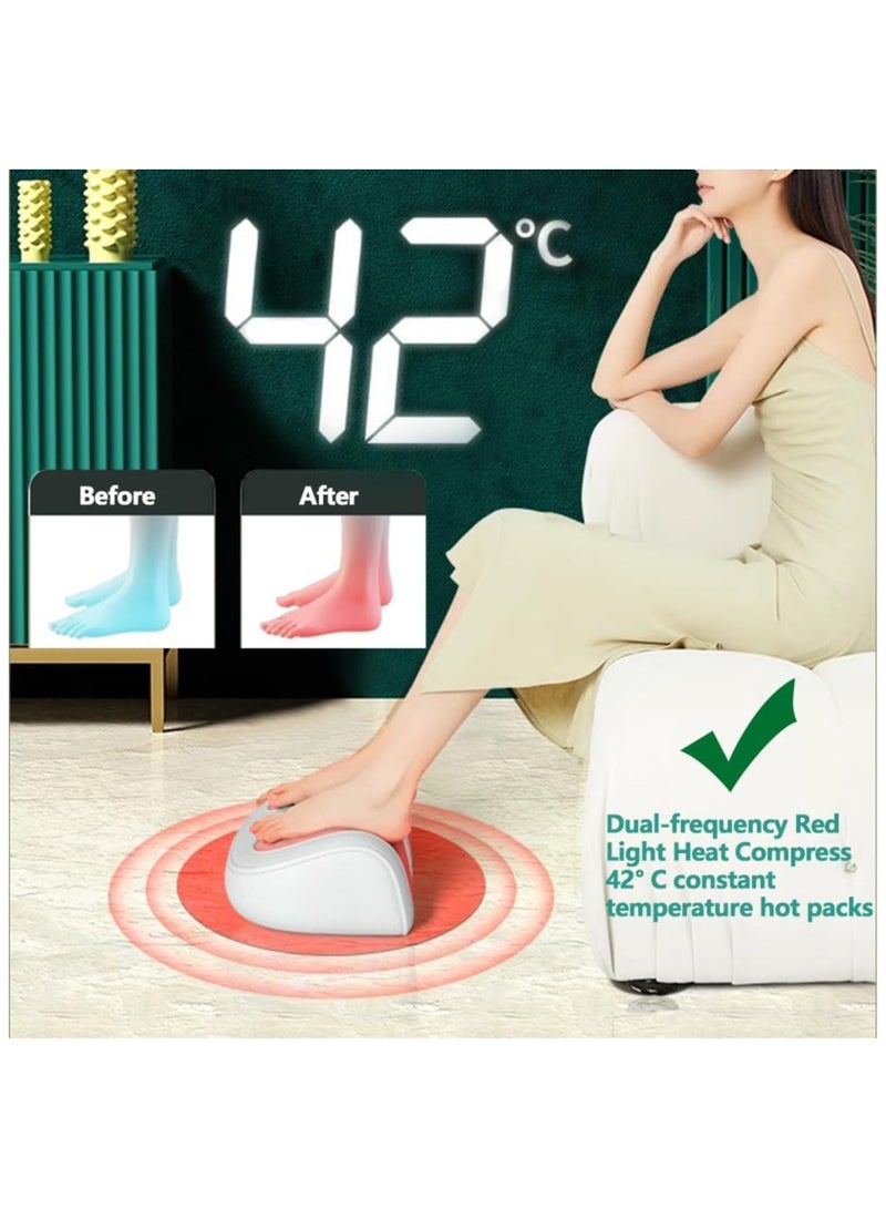 Foot Massager for Neuropathy,Shiatsu Foot Massager Kneading and Rolling Home Massagers for Feet Feet Massager With Heat Calf Leg,Arm for Men Women Father Mom Parents and The Elderly - Image 2