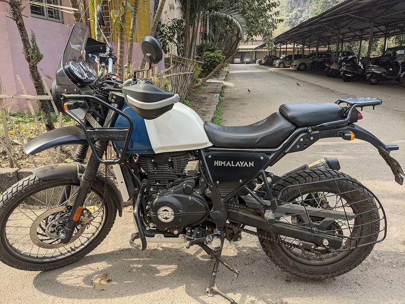 NitroRider Seat Cover Retro Look with Cushioned Compatible with RE Himalayan (Royal Black) - Image 4