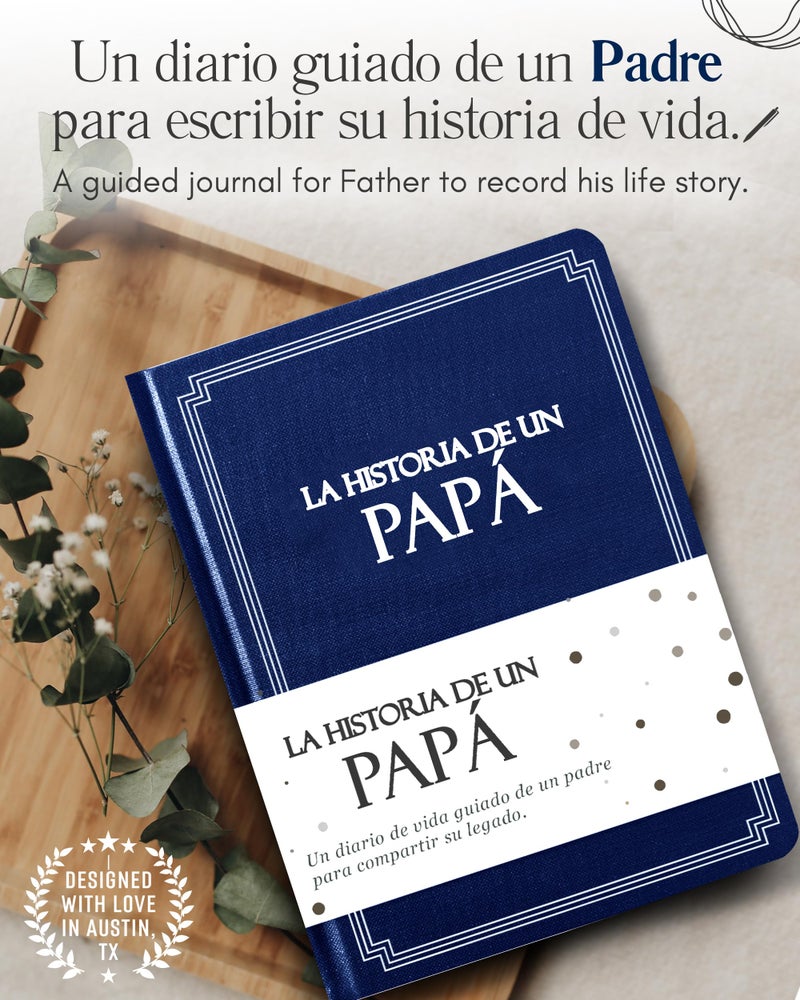 Coco & Lan PapÃ¡, comparte tu historia conmigo (Tapa dura): 250+ Preguntas, Libro de recuerdos y memorias, Regalo personalizado para PapÃ¡, DÃ­a del Padre, CumpleaÃ±os, Aniversario y Navidad. (EdiciÃ³n en espaÃ±ol) - Image 3
