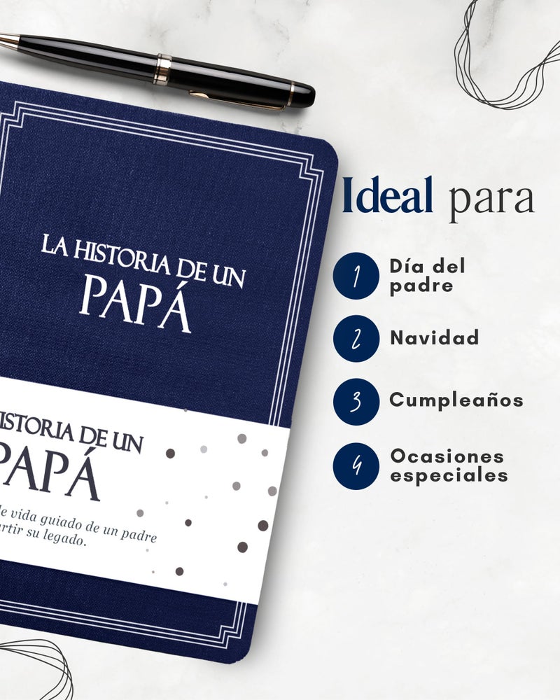 Coco & Lan PapÃ¡, comparte tu historia conmigo (Tapa dura): 250+ Preguntas, Libro de recuerdos y memorias, Regalo personalizado para PapÃ¡, DÃ­a del Padre, CumpleaÃ±os, Aniversario y Navidad. (EdiciÃ³n en espaÃ±ol) - Image 5